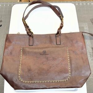 Weimerbaige Rustic Brown Shoulder Bag - like new ! Great large size